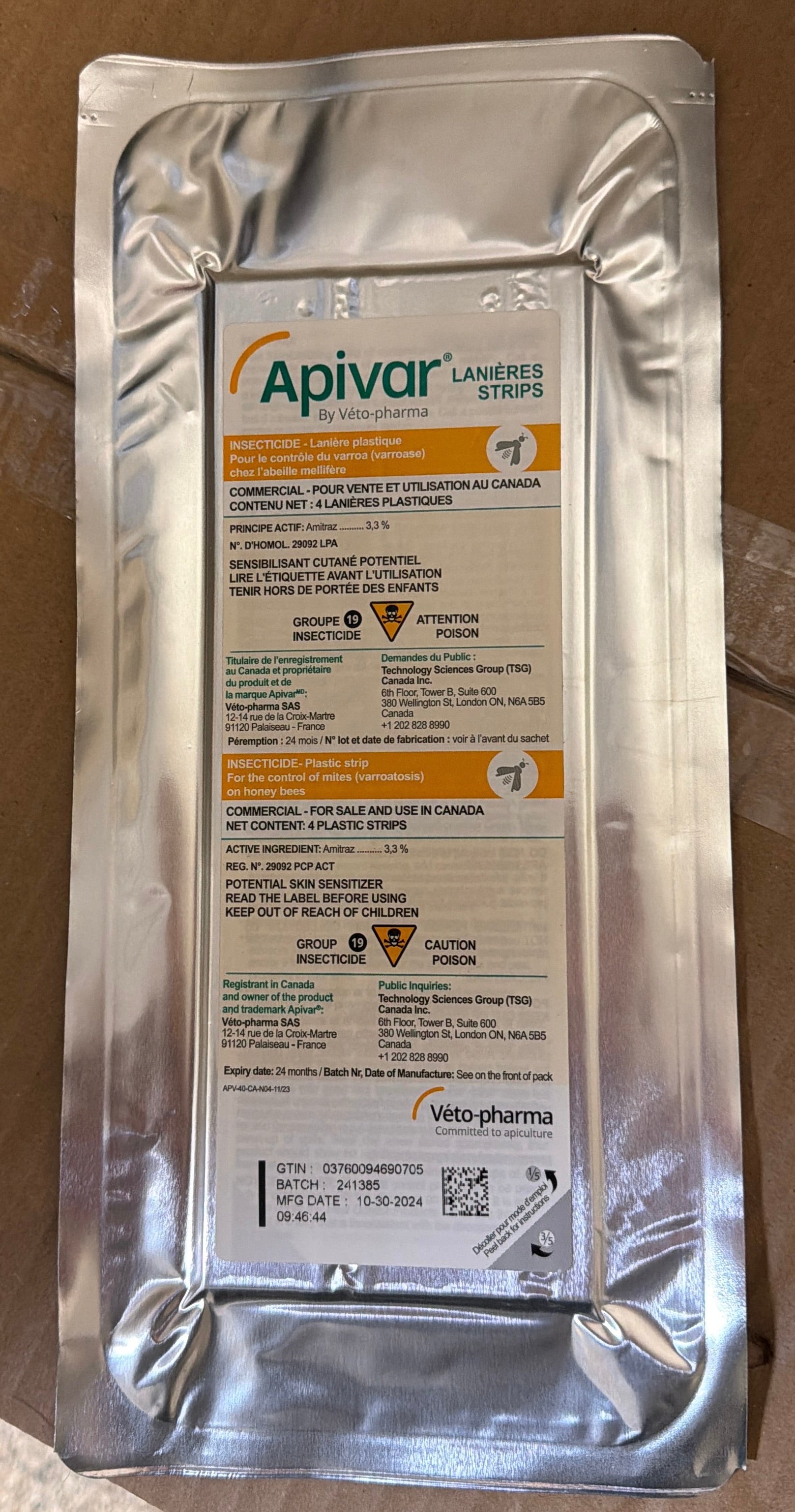 Apivar - 4 pack